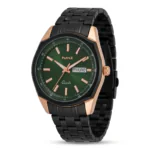 Hmt Multifunction Matte Black & Rose Gold men's watch