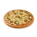 YUMDUM PIZZA WITH CORN ,JALEPENO AND CAPSICUM