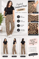Tiger print Stretchable lower