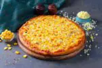 Corn cheese pizza