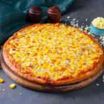 Corn cheese pizza