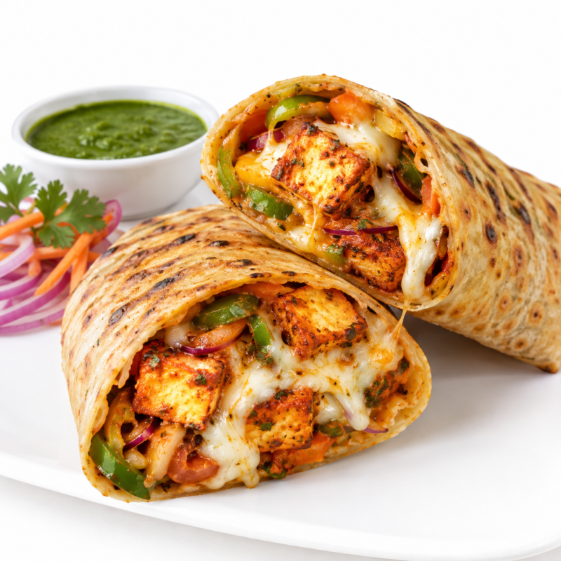 Tandoori paneer cheese wrap - Image 2
