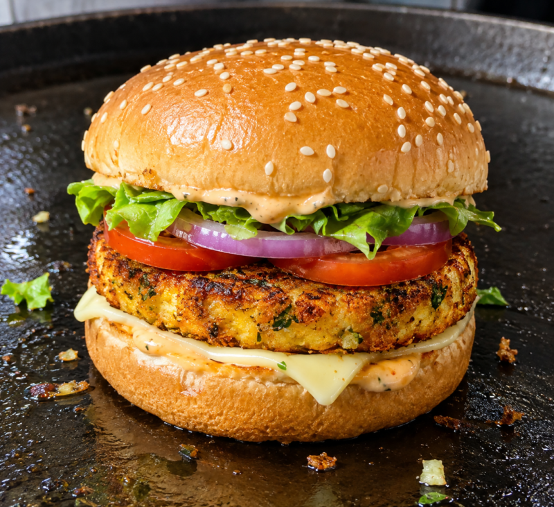 Paneer patty burger tawa - Image 2