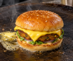Cheese slice burger tawa