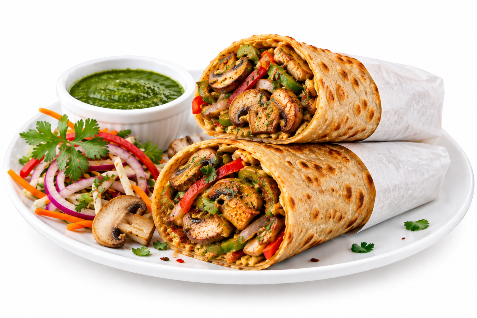 ChatGPT Image Sep 25, 2026, 04_23_42 PM Mushroom Kathi Roll - Image 1