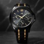 Ashoka's Premium Gold Carbon Chronograph Watch For Men