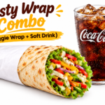 Tasty Wrap combo (Vaggie Wrap +  Soft Drink)