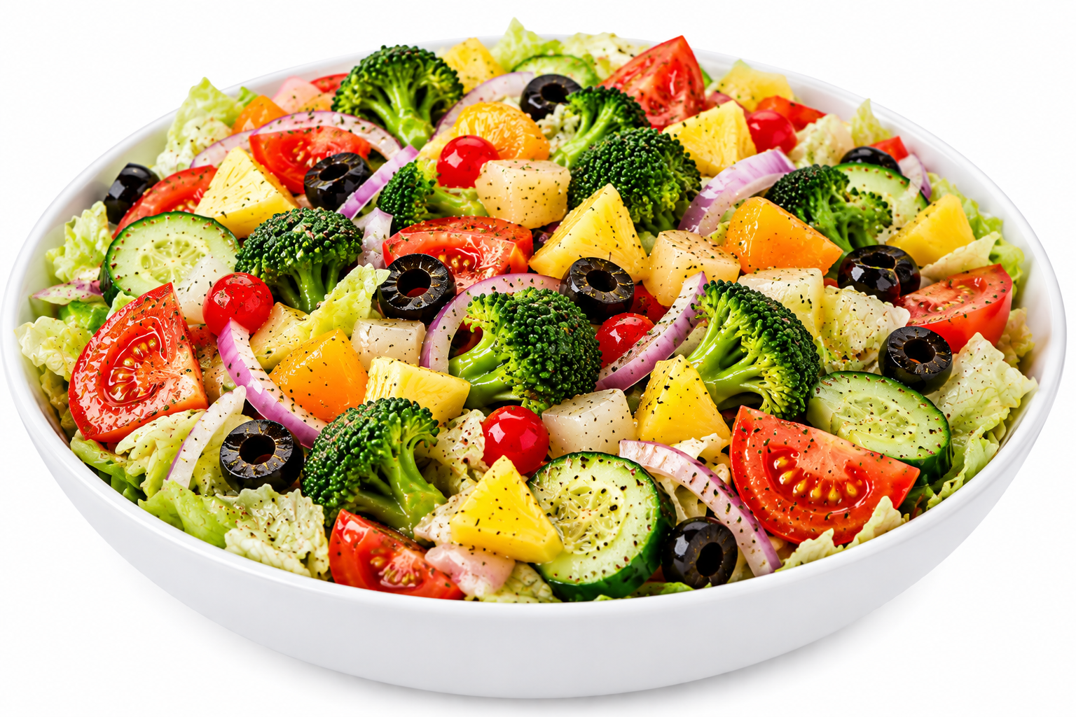 file_000000009e3c82119ac2e588435a44d4 Diamond Special Salads (Ice Berg Tomato, Cucumber, Mix Black Olive Cocktail Mix Fruit, Onion, Broccoli) - Image 1