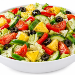 Mexican Salad (Ice Berg, Tomato, Cucumber, Capsicum, Pineapple, Black Olive)
