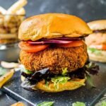 Aloo patty burger grill