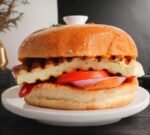 Paneer burger grill