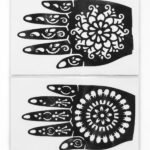 Hand mehndi design (pair)