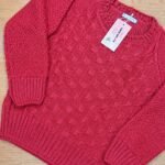 Hand knitting sweater