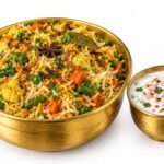 VEG. BIRYANI WITH CURD