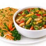 VEG CRISPY RICE SOUP
