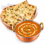 CHEESE NAAN WITH GRAVY (PIZZA CHEESE)